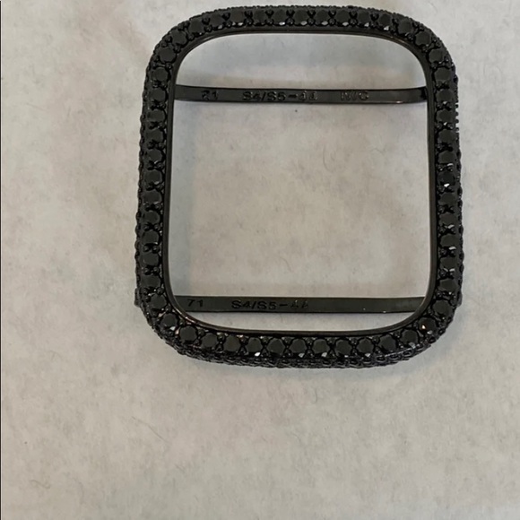 Apple Watch Black Lab Diamonds Bezel Case Band & Cover - Picture 6 of 6